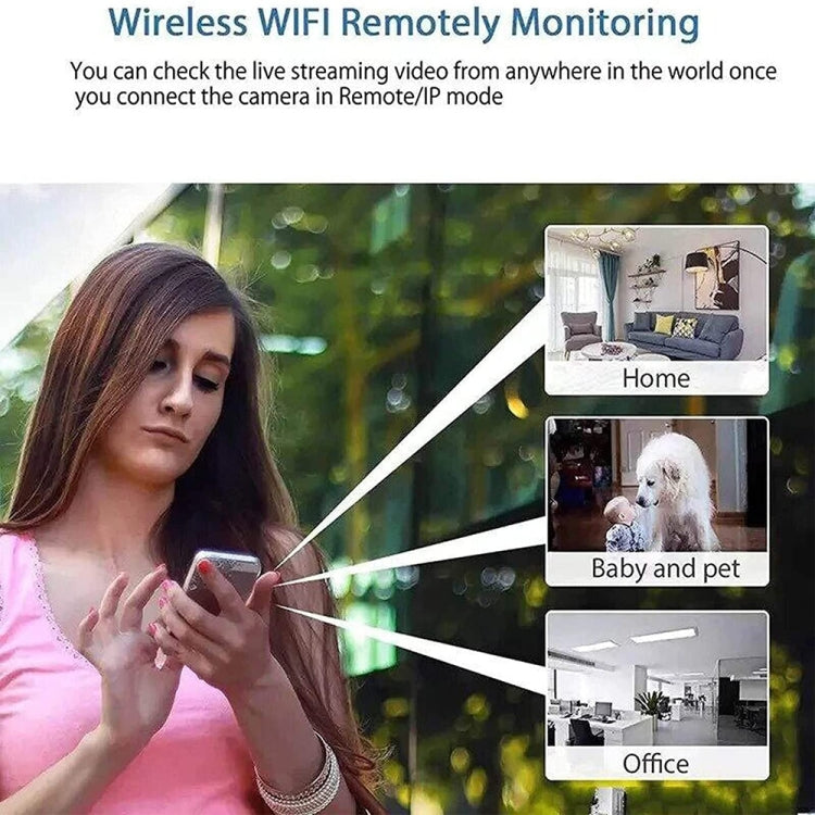 Mini cámara de vigilancia remota 1080P remota WIFI inteligente para el hogar HD de 2 millones de píxeles, X5, X5+32G, X5+64G, X5+128G