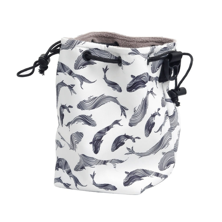 Bolsa de almacenamiento impermeable multifuncional portátil con cordón para cámaras instantáneas