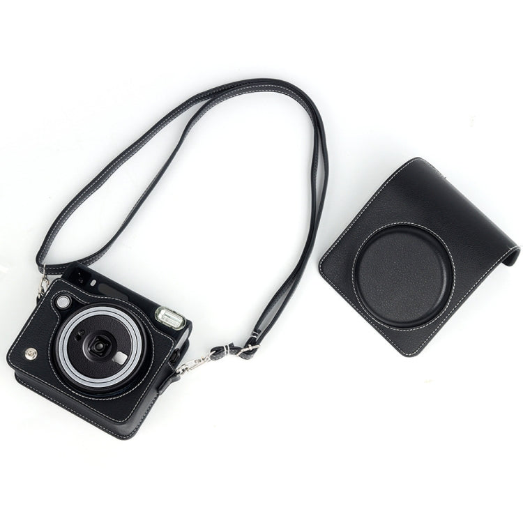 Para Fujifilm instax SQ40 PU Funda de cuero bolsa de almacenamiento para cámara
