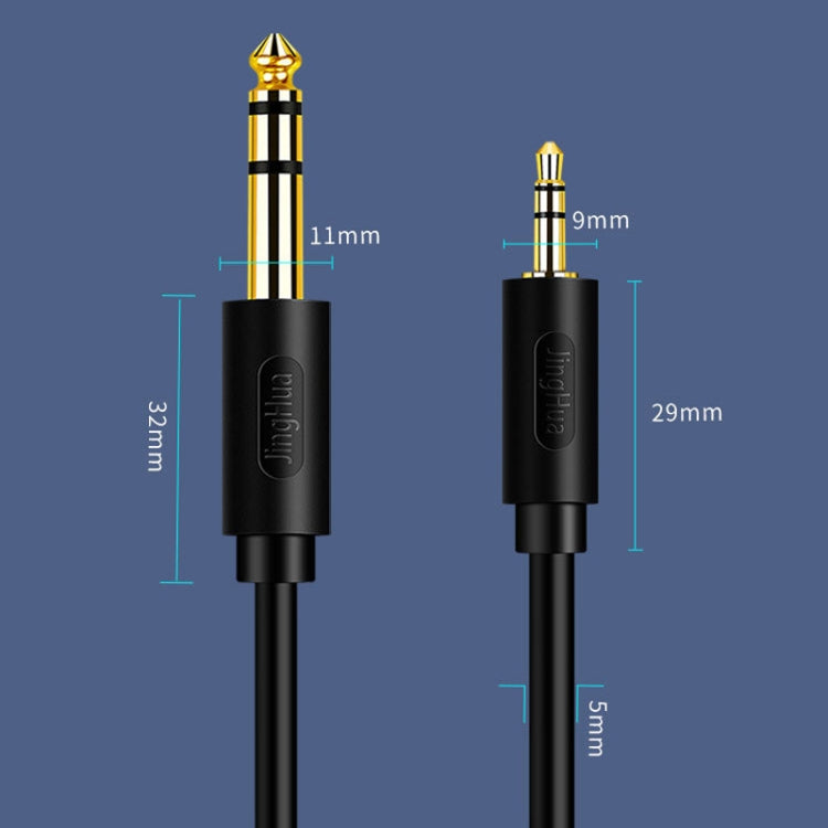 JINGHUA Cable de audio de 3,5 mm a 6,5 mm Amplificador Guitarra Cable de 6,35 mm, 0.5m, 1.5m, 3m, 5m
