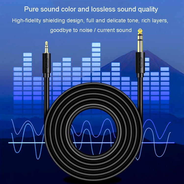 JINGHUA Cable de audio de 3,5 mm a 6,5 mm Amplificador Guitarra Cable de 6,35 mm, 0.5m, 1.5m, 3m, 5m