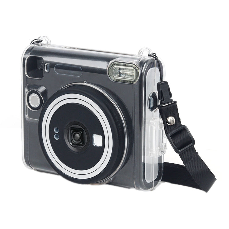 Para instax SQUARE SQ40 Lanyard Camera Funda protectora de cristal transparente, For instax SQUARE SQ40