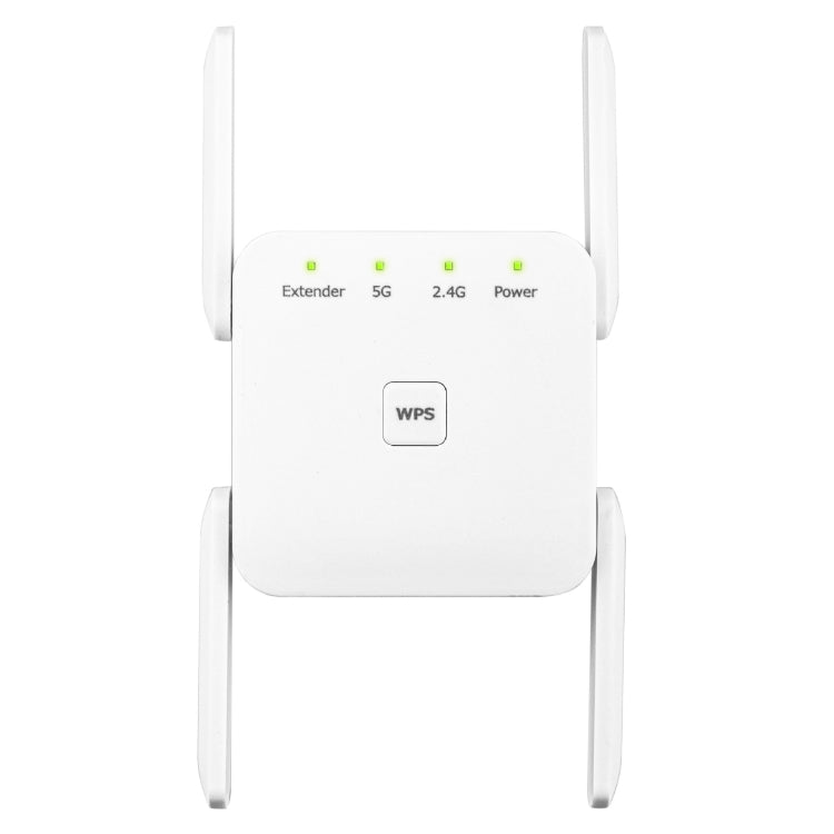 El repetidor amplificador de extensión WiFi de 1200Mbps 2,4G/5G admite puerto Ethernet, White EU Plug, White US Plug, White UK Plug, Black EU Plug, Black US Plug, Black UK Plug