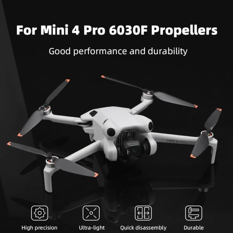 Cuchillas de hélice para drones 6030F Piezas de repuesto de accesorios, For DJI Mini 4 Pro 2pairs, For DJI Mini 4 Pro 4pairs