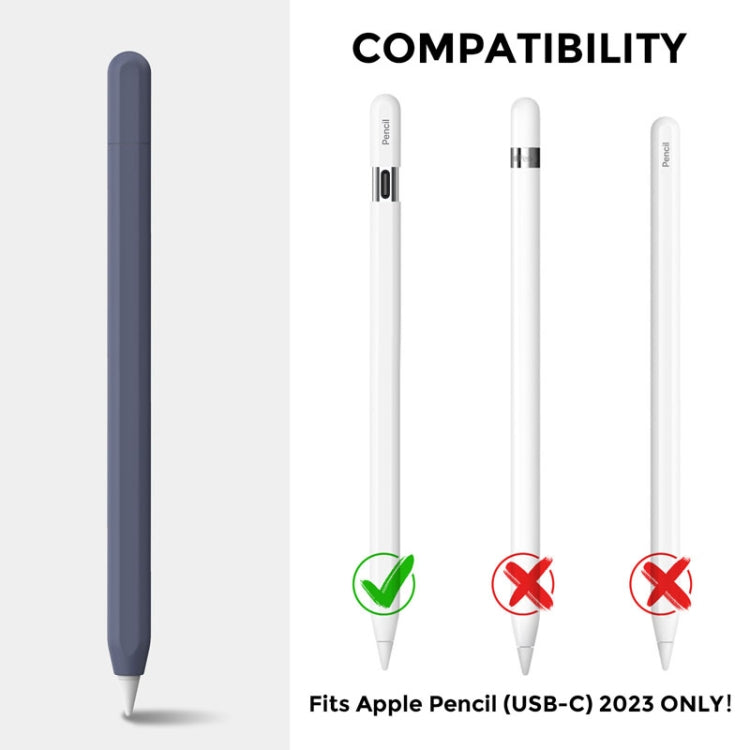 Para Apple Pencil 3 USB-C AhaStyle PT65-3 Funda protectora de silicona del mismo color