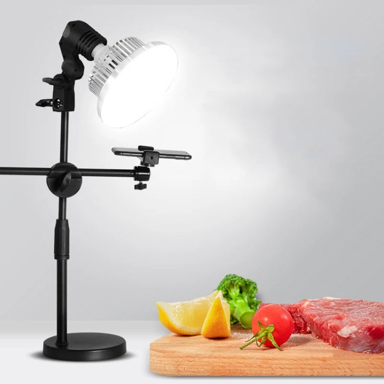 Luz de relleno en forma de hongo + Kit de soporte de fotografía superior de escritorio para foto/vídeo, 90W 155mm, 80W 120mm