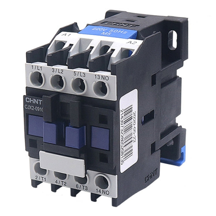 Contactos de aleación de plata de 220 V Contactor de CA monofásico multiusos, CHNT CJX2-0910 9A, CHNT CJX2-0901 9A, CHNT CJX2-1210 12A, CHNT CJX2-1201 12A, CHNT CJX2-1810 18A, CHNT CJX2-1801 18A, CHNT CJX2-2510 25A, CHNT CJX2-2501 25A, CHNT CJX2-3210 3...
