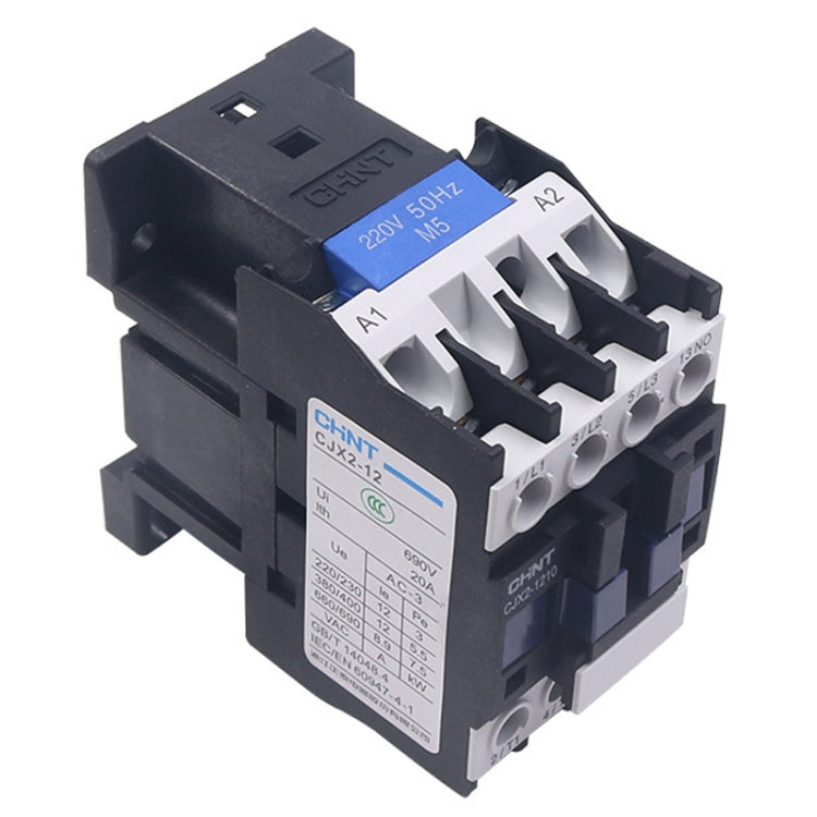 Contactos de aleación de plata de 220 V Contactor de CA monofásico multiusos, CHNT CJX2-0910 9A, CHNT CJX2-0901 9A, CHNT CJX2-1210 12A, CHNT CJX2-1201 12A, CHNT CJX2-1810 18A, CHNT CJX2-1801 18A, CHNT CJX2-2510 25A, CHNT CJX2-2501 25A, CHNT CJX2-3210 3...