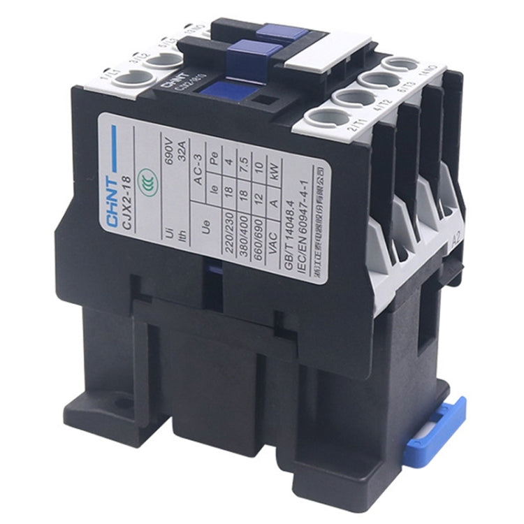 Contactos de aleación de plata de 220 V Contactor de CA monofásico multiusos, CHNT CJX2-0910 9A, CHNT CJX2-0901 9A, CHNT CJX2-1210 12A, CHNT CJX2-1201 12A, CHNT CJX2-1810 18A, CHNT CJX2-1801 18A, CHNT CJX2-2510 25A, CHNT CJX2-2501 25A, CHNT CJX2-3210 3...