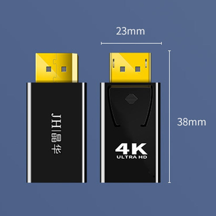 JINGHUA DP macho a HDMI adaptador hembra conector de audio y vídeo, 1080P Universal Version, 4K Universal Version