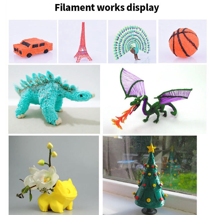 Pluma de impresión 3D, consumibles, material de línea resistente de 1,75mm, hilo de seda de impresión de materia prima ambiental, 10colors /Set PCL 5m