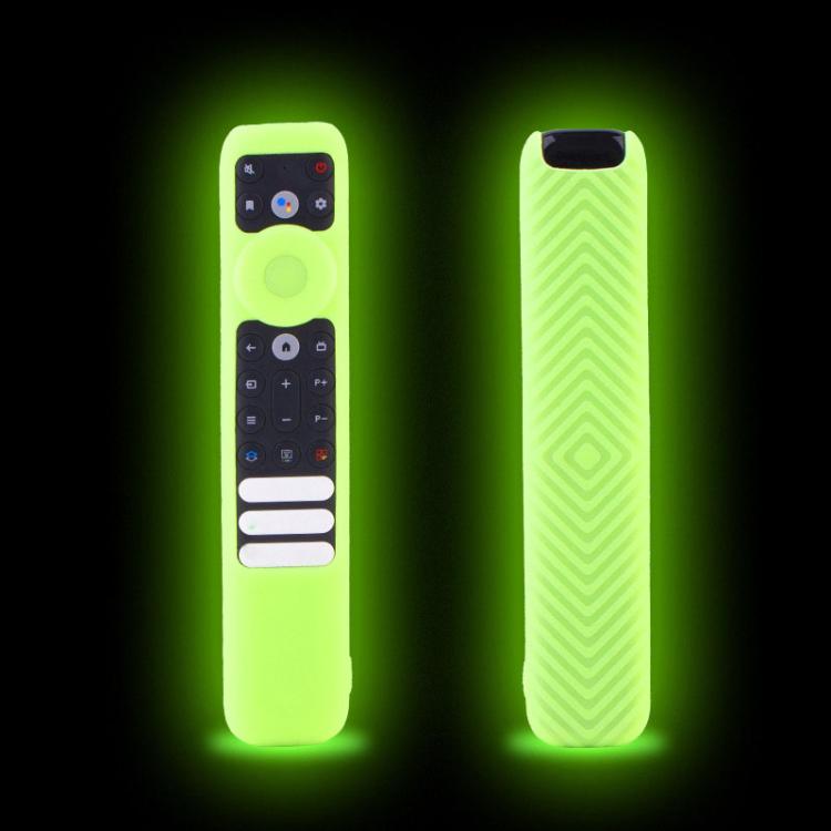 Para TCL RC902V Funda protectora de control remoto FMR1/FAR2/FMR4 Fundas universales de silicona a prueba de golpes, 20.9 x 4.3 x 1.7cm