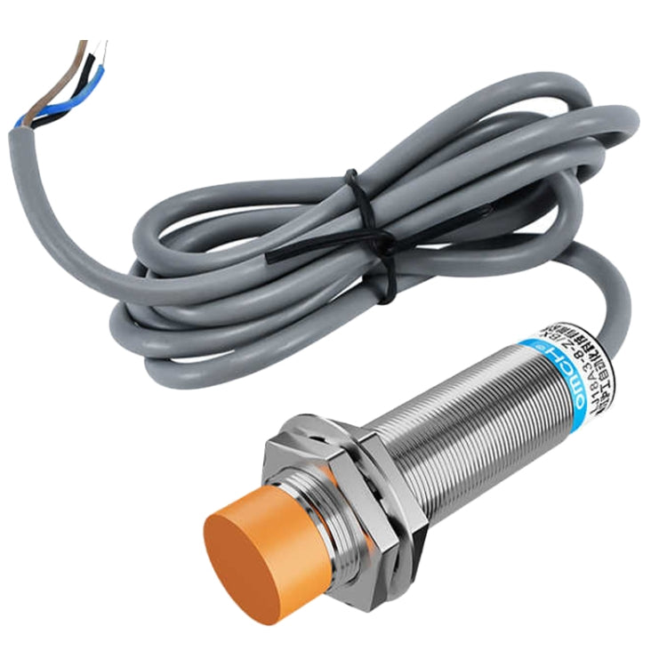OMCH LJ18A3-8-Z/BX DC NPN Sensores normalmente abiertos Interruptor de proximidad inductivo M18 de 3 cables, LJ18A3-8-Z/BX