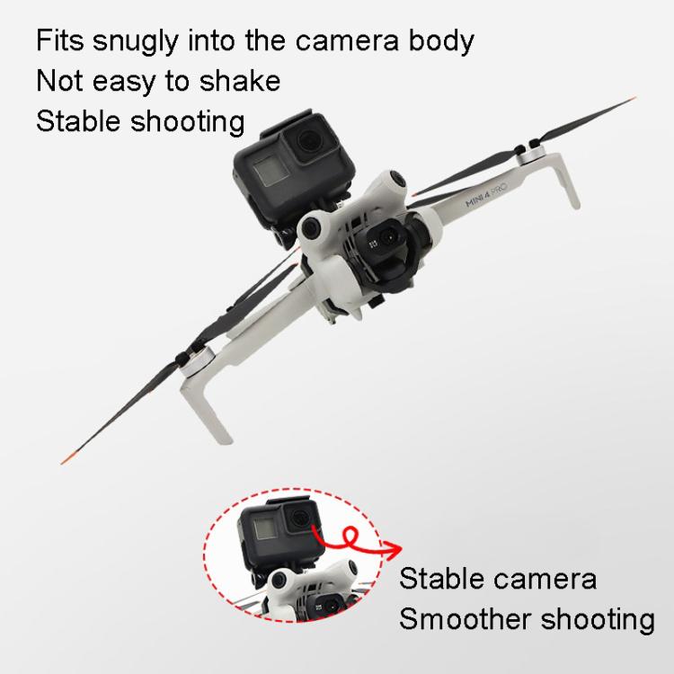 Para DJI Mini 4 PRO / Mini 3 PRO / Mini 3 Soporte de expansión superior 1/4 tornillos para accesorios de trípode, For DJI Mini 4 PRO / Mini 3 PRO / Mini 3