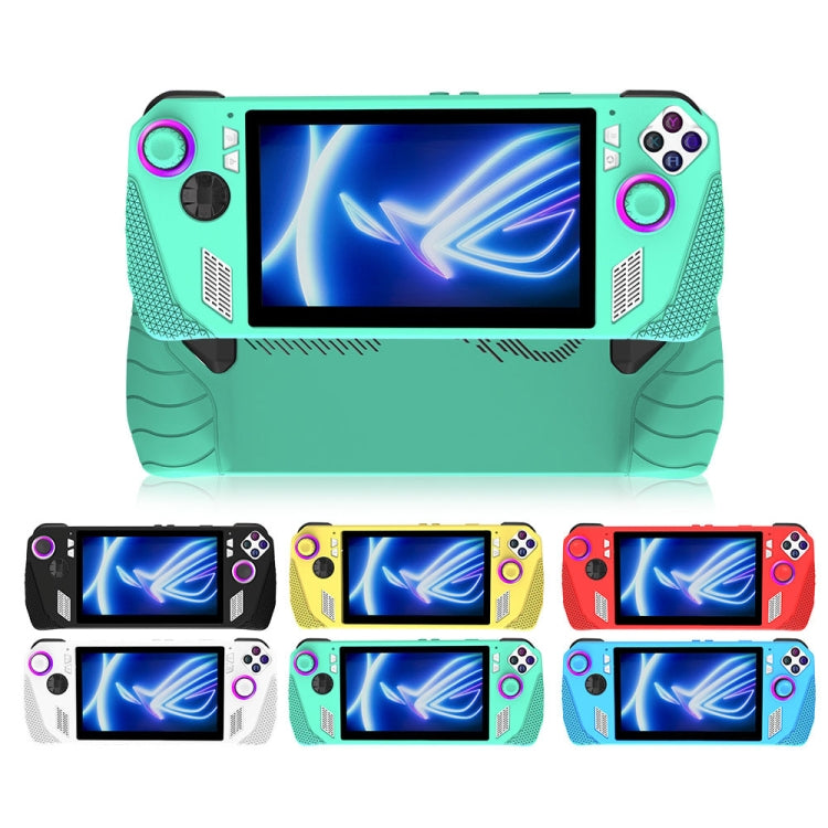 Funda protectora de silicona para consola de juegos ASUS ROG Ally + juego de tapas de botón, accesorios de bolsillo para juegos