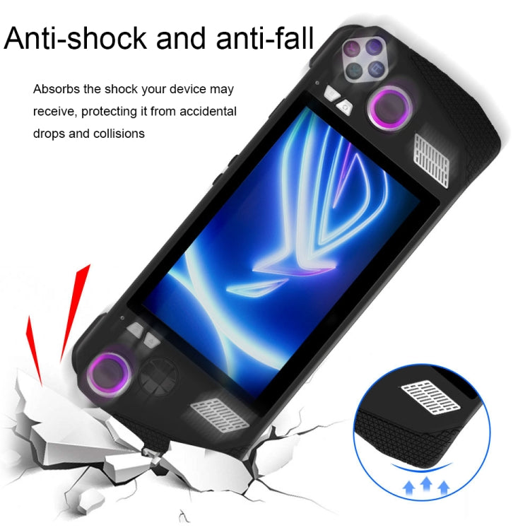 Funda protectora de silicona para consola de juegos ASUS ROG Ally + juego de tapas de botón, accesorios de bolsillo para juegos