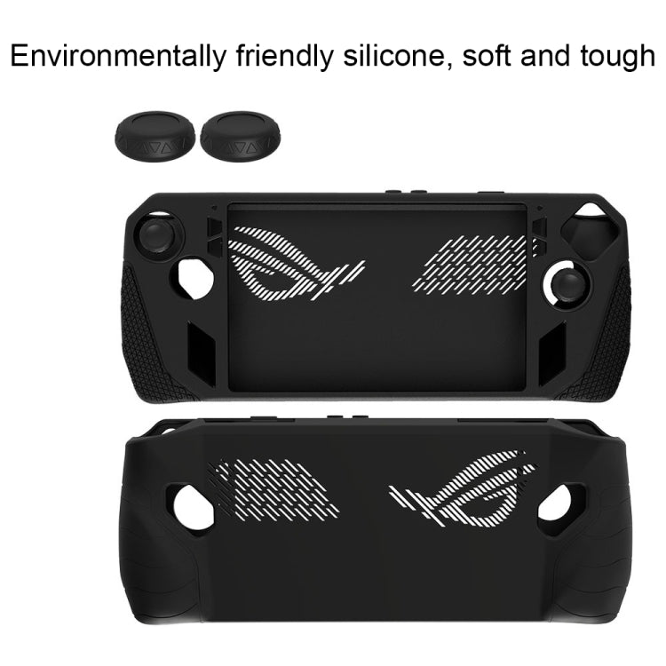 Funda protectora de silicona para consola de juegos ASUS ROG Ally + juego de tapas de botón, accesorios de bolsillo para juegos