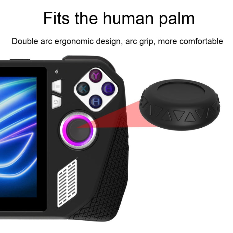 Funda protectora de silicona para consola de juegos ASUS ROG Ally + juego de tapas de botón, accesorios de bolsillo para juegos
