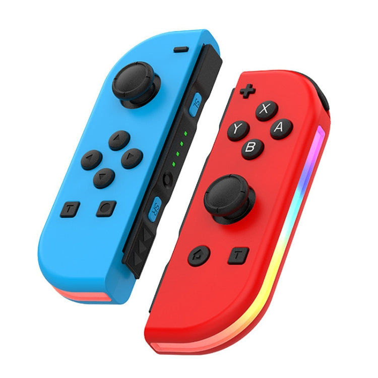JOY-02 Manija izquierda y derecha para juegos con luces RGB, sensación corporal, gamepad Bluetooth para Switch / Switch OLED / Switch Pro / Switch Lite / Switch Joycon, Blue Red, Green Blue, White