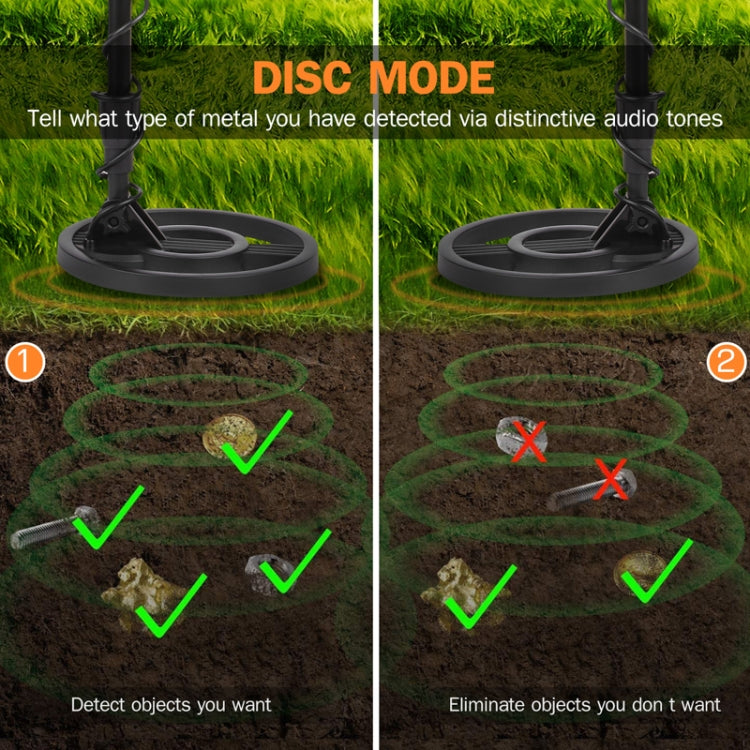 Equipo de detección al aire libre de posicionamiento preciso de detección de metales subterráneos, MD4080 Black, MD4080 Yellow
