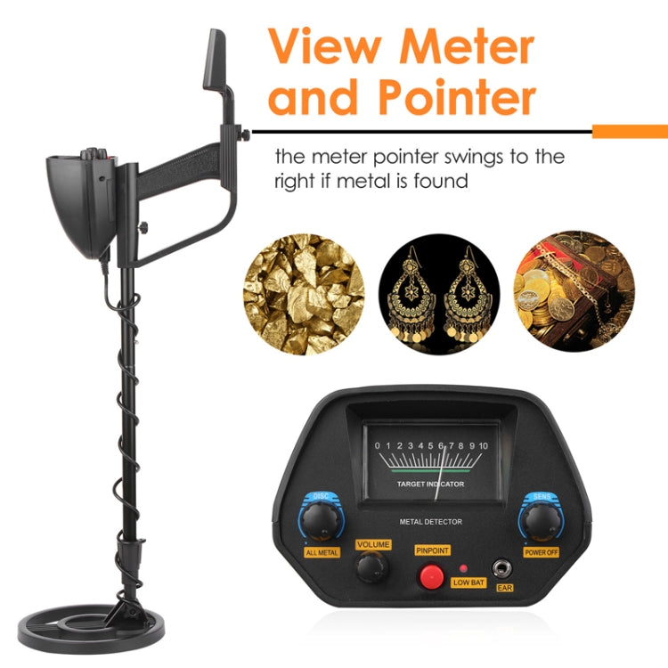Equipo de detección al aire libre de posicionamiento preciso de detección de metales subterráneos, MD4080 Black, MD4080 Yellow