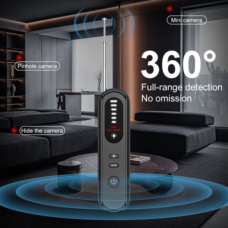 T01 Detector inalámbrico Cámara Antiespías Posicionamiento GPS Alarma, T01