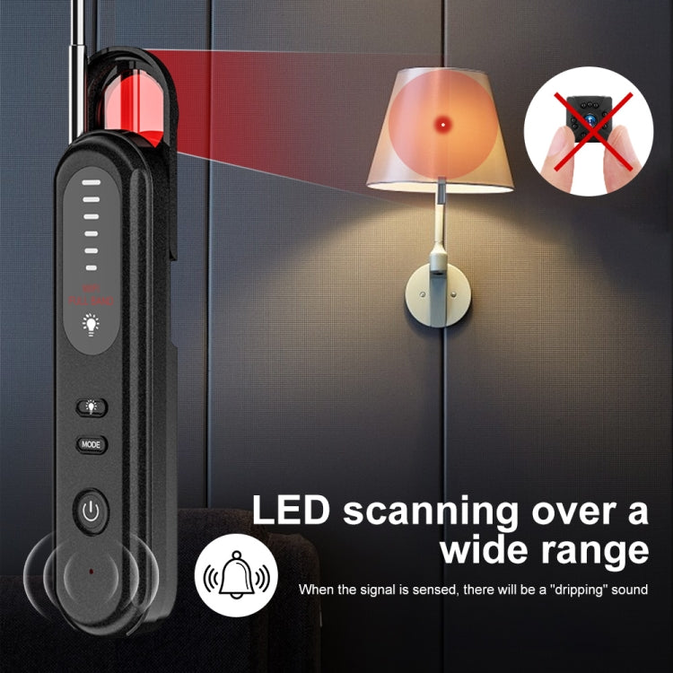 T01 Detector inalámbrico Cámara Antiespías Posicionamiento GPS Alarma, T01