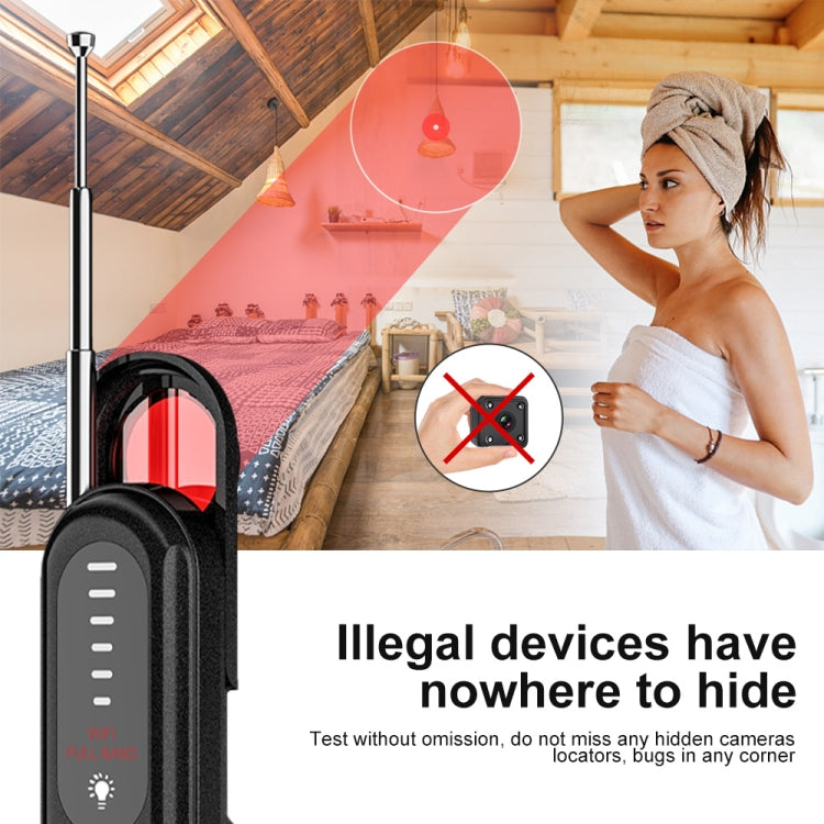 T01 Detector inalámbrico Cámara Antiespías Posicionamiento GPS Alarma, T01