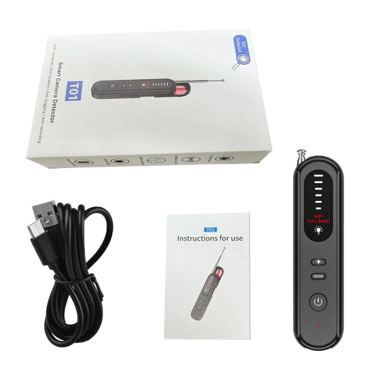 T01 Detector inalámbrico Cámara Antiespías Posicionamiento GPS Alarma, T01