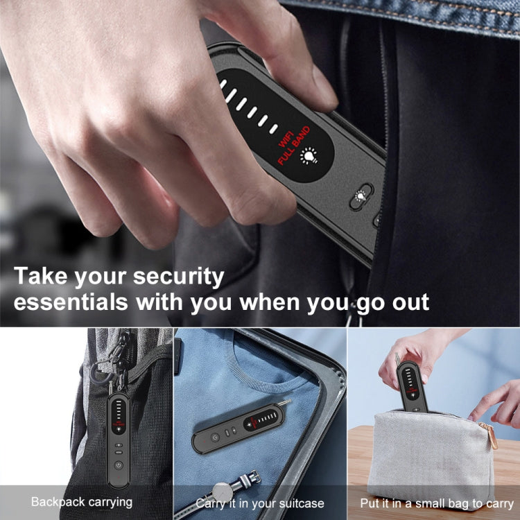 T01 Detector inalámbrico Cámara Antiespías Posicionamiento GPS Alarma, T01