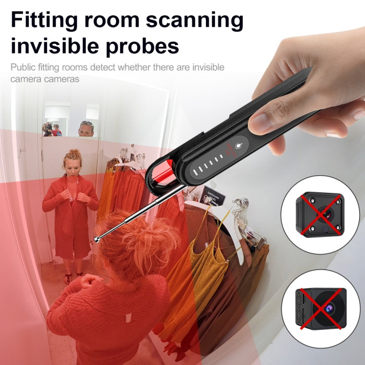 T01 Detector inalámbrico Cámara Antiespías Posicionamiento GPS Alarma, T01