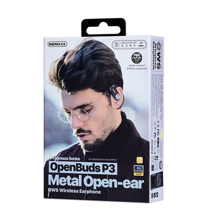 REMAX OpenBuds P3 Auricular Bluetooth inalámbrico OWS de oreja abierta de metal, P3