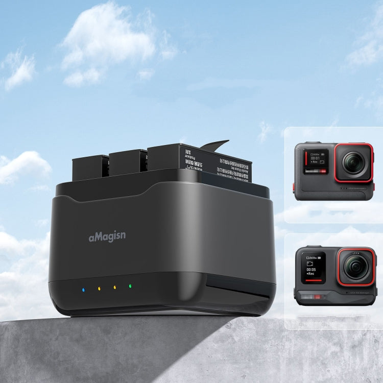 Para Insta360 Ace Pro / Ace aMagisn 3 ranuras cargador de batería concentrador de carga, For Insta360 Ace Pro / Ace