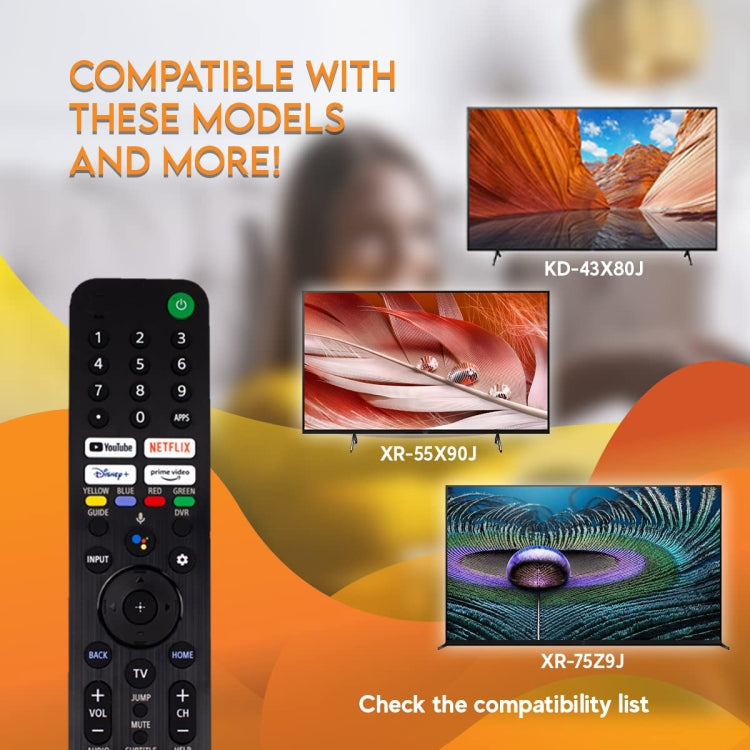 Control remoto por voz Bluetooth RMF-TX520U para Sony Smart TV KD-43X80J KD-43X85J, RMF-TX520U