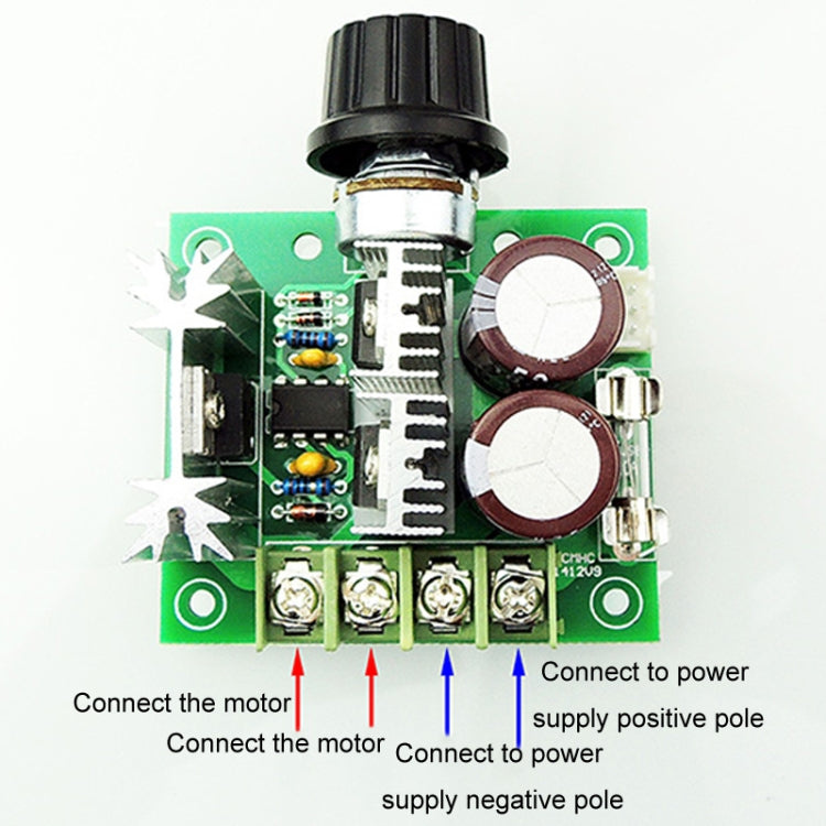 12V-40V 10A DC Controlador de velocidad del motor PWM Interruptor de velocidad continuo, 12V-40V 10A Without Stand, 12V-40V 10A With Stand