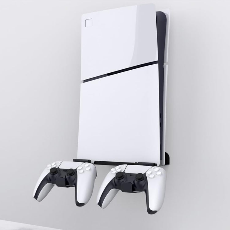 Para PS5 Slim estante de almacenamiento montado en la pared mango de host accesorios de suspensión de almacenamiento