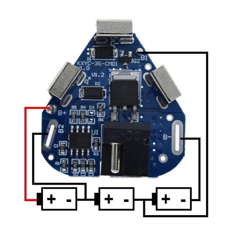 Placa de protección de batería de litio 3S 12,6 V CC, placa de protección de batería para taladro eléctrico, 3S 12.6V DC