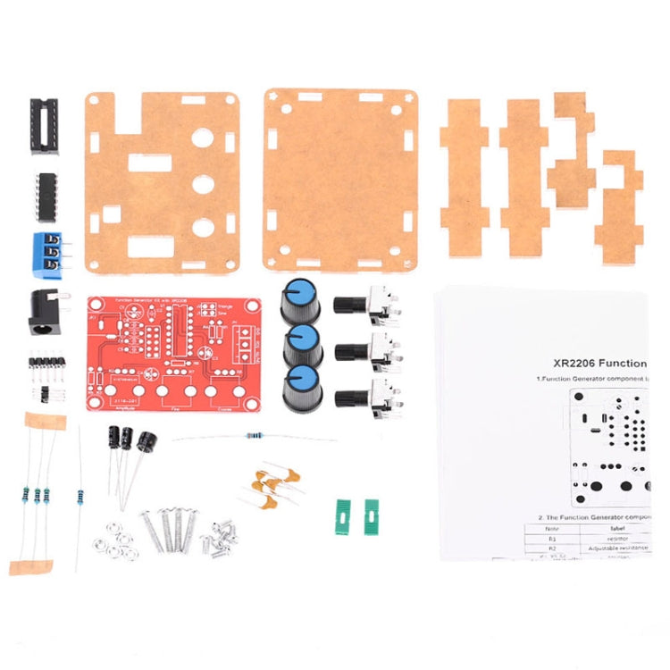 Generador de señal de alta precisión XR2206, Kit de bricolaje, ondas cuadradas triangulares sinusoidales, rango de frecuencia de 1Hz-1MHz, Parts, Welding