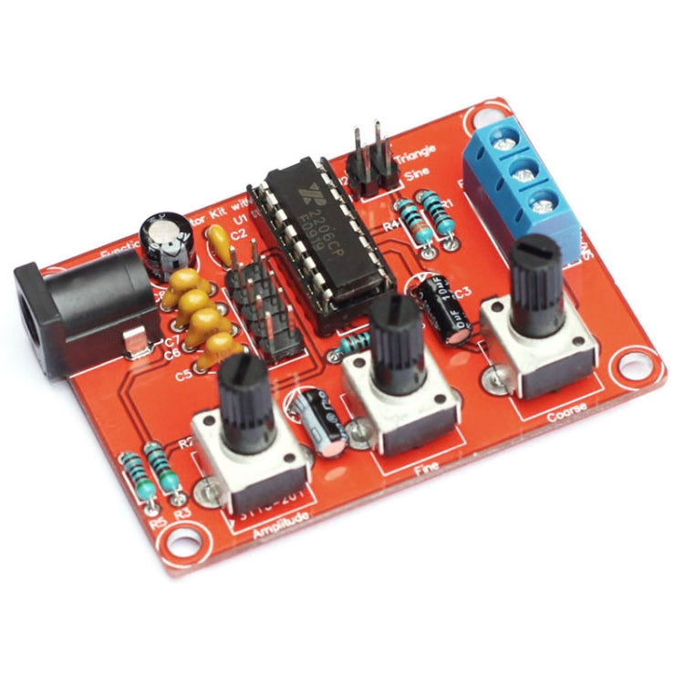 Generador de señal de alta precisión XR2206, Kit de bricolaje, ondas cuadradas triangulares sinusoidales, rango de frecuencia de 1Hz-1MHz, Parts, Welding