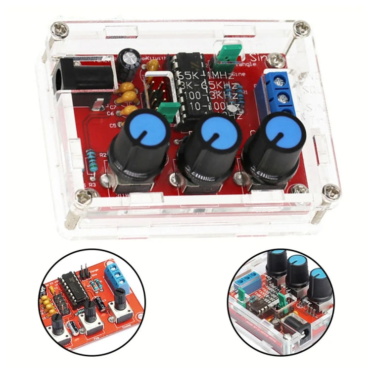 Generador de señal de alta precisión XR2206, Kit de bricolaje, ondas cuadradas triangulares sinusoidales, rango de frecuencia de 1Hz-1MHz, Parts, Welding