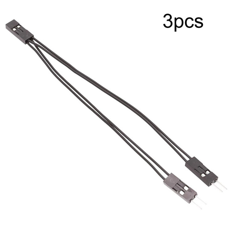 Cable terminal DuPont Cable de conexión DuPont 2,54 2Pin 1 a 2 cables una hembra a dos machos, 10cm