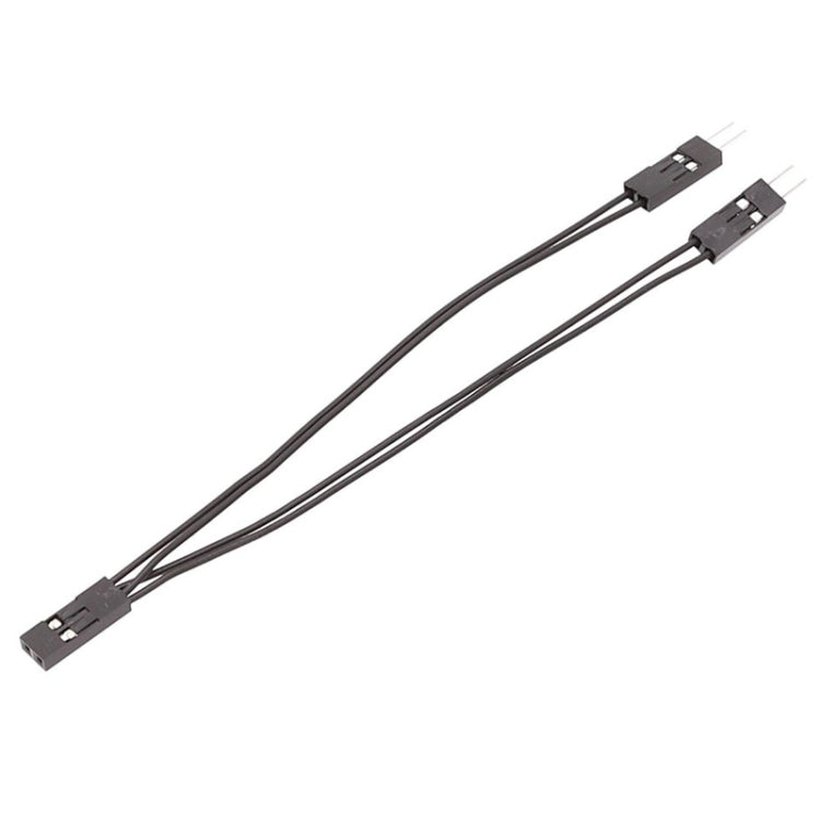 Cable terminal DuPont Cable de conexión DuPont 2,54 2Pin 1 a 2 cables una hembra a dos machos, 10cm