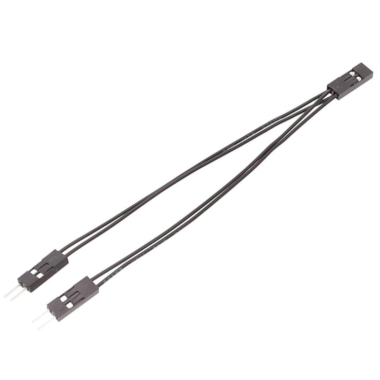 Cable terminal DuPont Cable de conexión DuPont 2,54 2Pin 1 a 2 cables una hembra a dos machos, 10cm