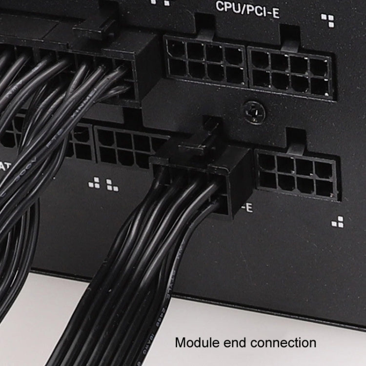 Para Corsair 18AWG Cable plano Módulo de alimentación Cable Tarjeta gráfica Módulo Cable 8 pines a 8 pines 6 + 2, 50cm For Corsair, 60cm For Corsair