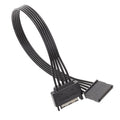 Fuente de alimentación SATA 15Pin Cable de extensión macho y hembra Cables de conexión de alimentación de unidad de disco duro duraderos, 30cm 15Pin, 60cm 15Pin