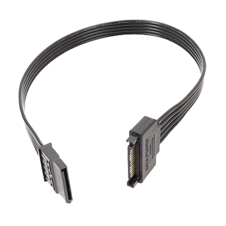 Fuente de alimentación SATA 15Pin Cable de extensión macho y hembra Cables de conexión de alimentación de unidad de disco duro duraderos, 30cm 15Pin, 60cm 15Pin
