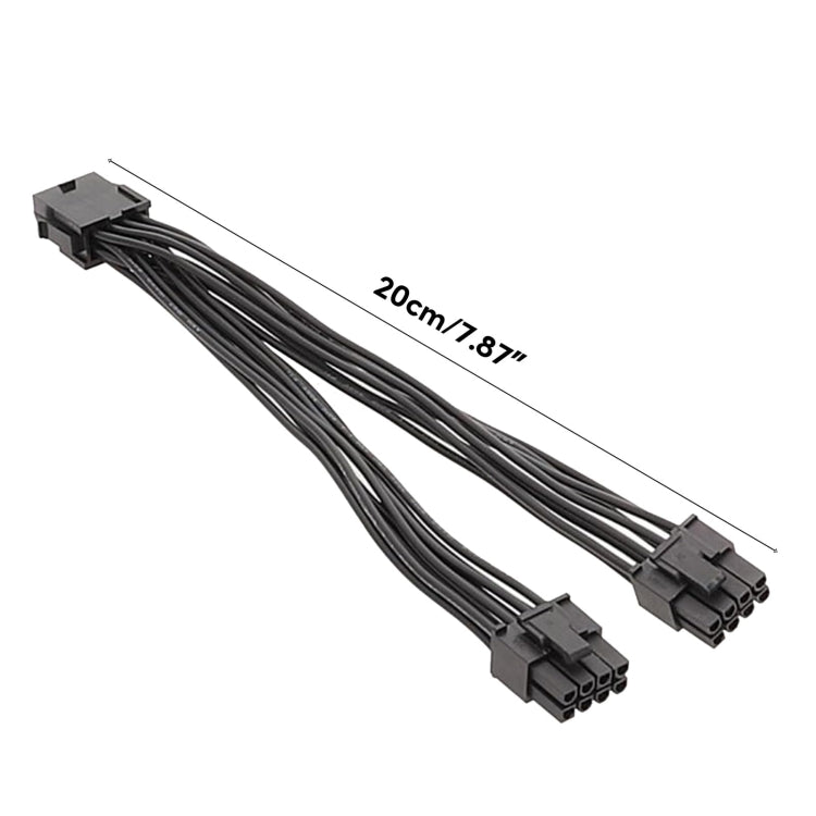 Cable de alimentación de tarjeta gráfica 8P hembra a doble 6 + 2 pines macho 8P a doble 8P 1 a 2 Cable adaptador de corriente, 8P Female To Dual 6+2Pin Male