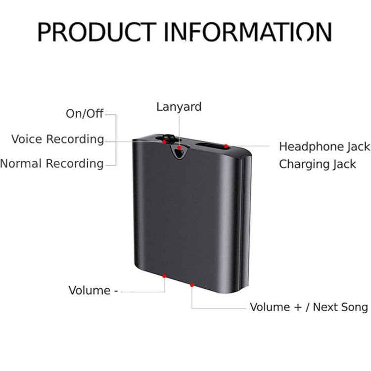 Grabadora de voz magnética con cancelación de ruido Q63 HD, pluma de grabación activada por voz inteligente portátil, 4GB, 8GB, 16GB, 32GB