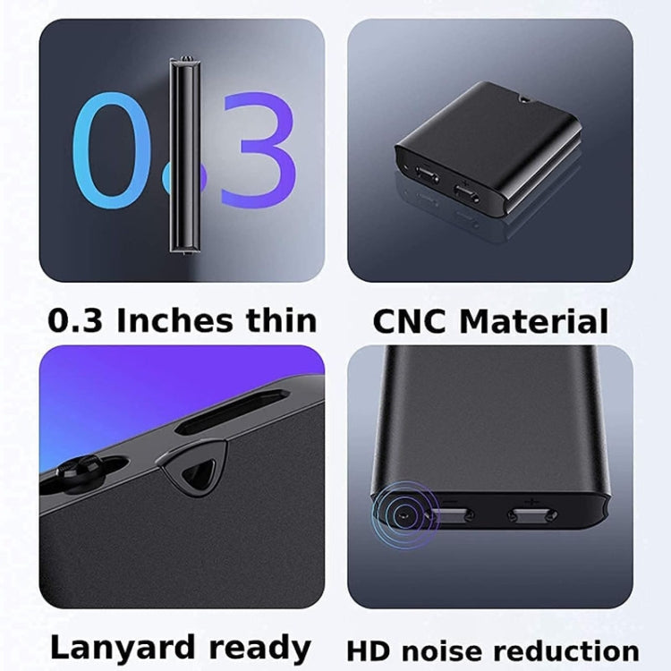 Grabadora de voz magnética con cancelación de ruido Q63 HD, pluma de grabación activada por voz inteligente portátil, 4GB, 8GB, 16GB, 32GB