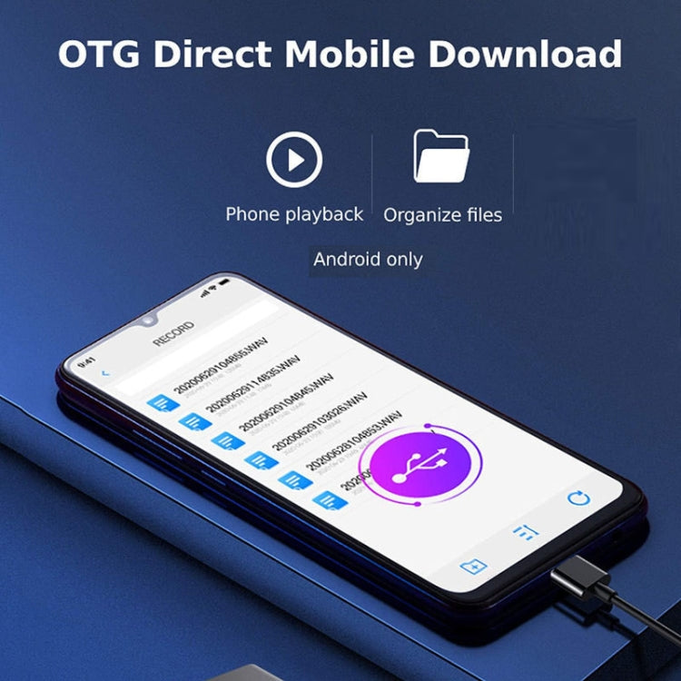 Grabadora de voz magnética con cancelación de ruido Q63 HD, pluma de grabación activada por voz inteligente portátil, 4GB, 8GB, 16GB, 32GB